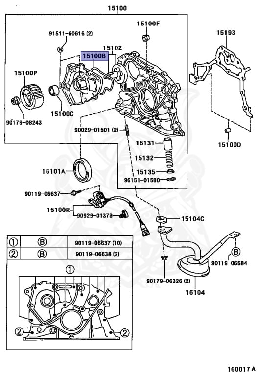 J＊J 15188-74050 - Toyota - O-Ring (for Oil Pump) - Nengun Performance