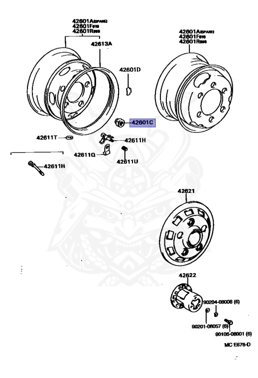 90942-01010 - Toyota - Nut, Hub (for Axle) - Nengun Performance