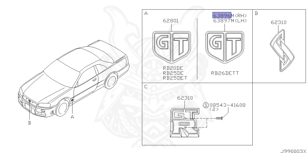 Nissan - Skyline GT-R - BNR34 - 2002 - GTR TYPE - 2-door hardtop (2K) - MANUAL MISSION 6-SPEED(MT.F6) - HI-4WD (High-Casting System) - RB26DETT