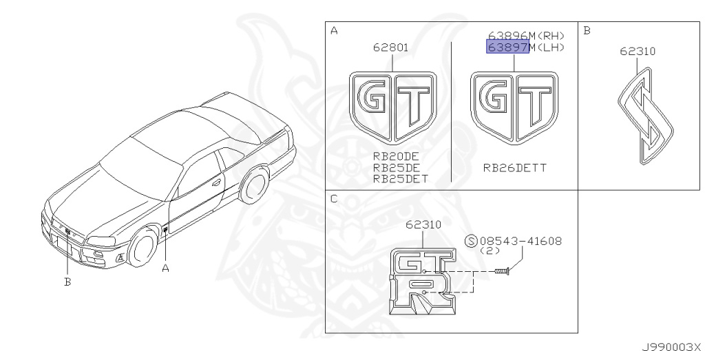 Nissan - Skyline GT-R - BNR34 - 2002 - GTR TYPE - 2-door hardtop (2K) - MANUAL MISSION 6-SPEED(MT.F6) - HI-4WD (High-Casting System) - RB26DETT