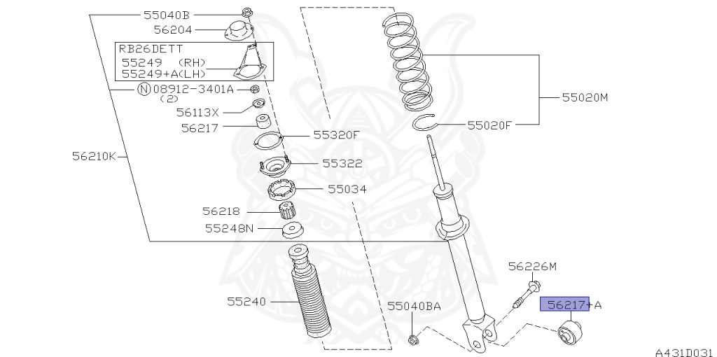 Nissan - Skyline GT-R - BNR34 - 1999 - GTR TYPE - 2 door hard top (2K) - MANUAL MISSION 6-SPEED(MT.F6) - Hi-Cas 4-Link (HI.4WD) - RB26DETT