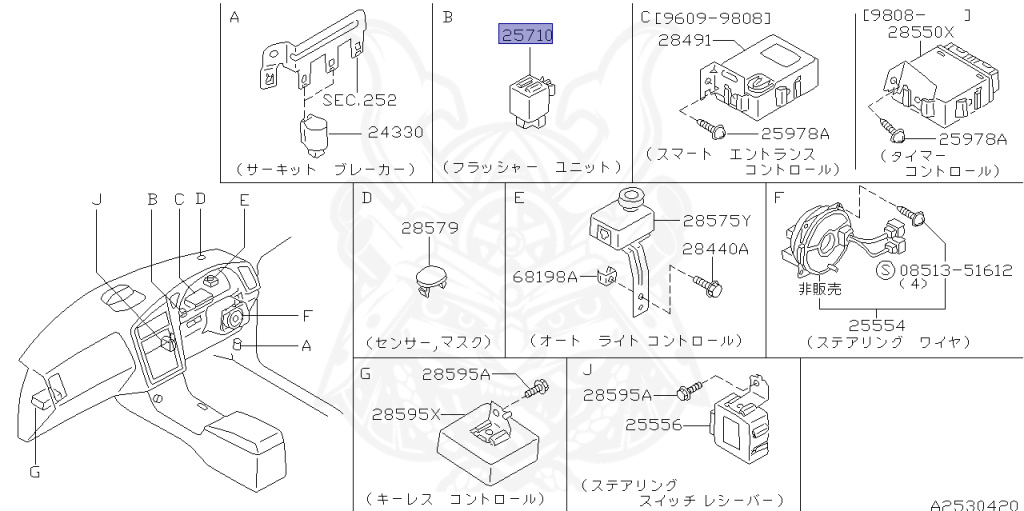 Nissan - Stagea - WC34 - 1999 - 25X-FOUR - WAGON(W) - 4 WHEEL DRIVE(4WD) - AUTOMATIC TRANSMISSION(AT) - RB25DE