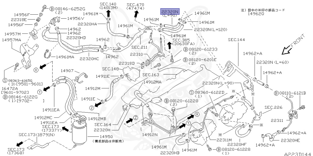 Nissan - Skyline GT-R - BCNR33 - 1995 - GTR TYPE - 2-door hardtop (2K) - 4 WHEEL DRIVE(4WD) - MANUAL TRANS 5-SPEED(MT.F5) - HICAS - RB26DETT