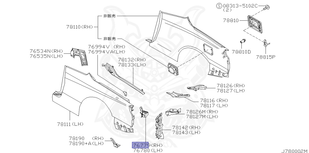 Nissan - Silvia - S15 - 2002 - SPEC S - HARDTOP(K) - AUTOMATIC-FLOOR SHIFT(AT.F4) - TWO WHEELS STEERING(2WS) - SR20DE