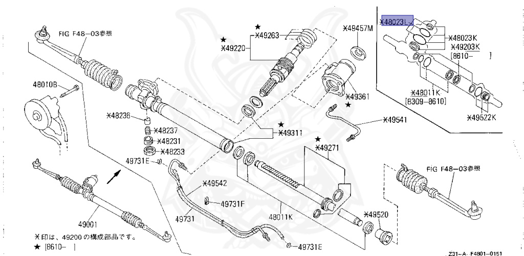 Nissan - Fairlady Z - Z31 - 1987 - ZX - AUTOMATIC TRANSMISSION(AT) - T-bar roof (KZ#) - VG30T