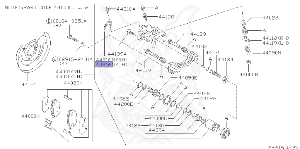 Nissan - Silvia - S15 - 1999 - SEDAN - HARDTOP(K) - AUTOMATIC-FLOOR SHIFT(AT.F4) - TWO WHEELS STEERING(2WS) - SR20DE