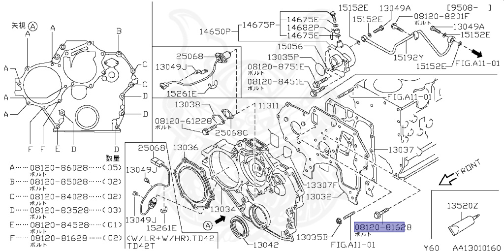 Nissan - Safari - Y60 - 1993 - AD GRADE - Van/Standard Roof (V/LR) - MANUAL TRANSMISSION(MT) - TD42