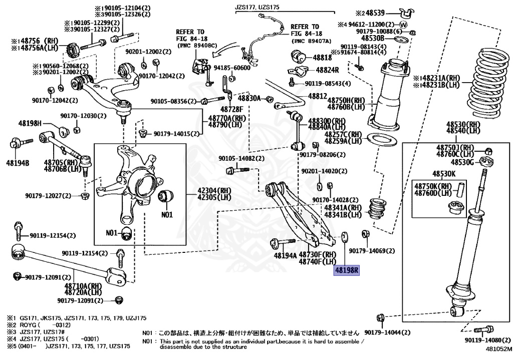 Toyota - Crown - JZS171 - 2001 - ATHLETE V TYPE - SEDAN - Automatic - 1JZGTE