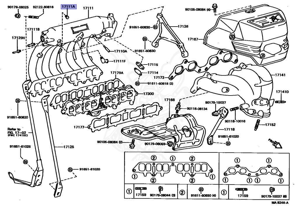 90072-34107 - Toyota - Plug, Intake Manifold Suction Hole