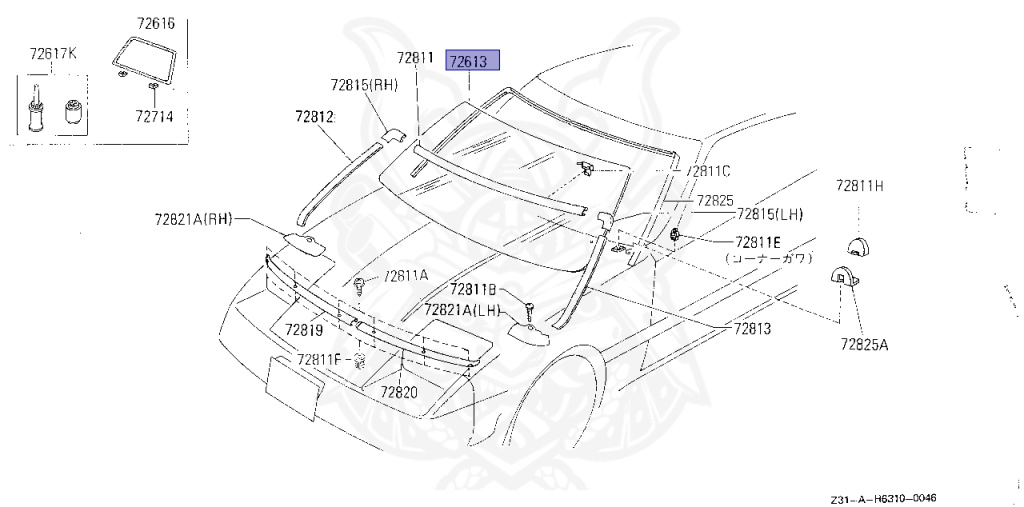 Nissan - Fairlady Z - Z31 - 1986 - ZR - AUTOMATIC TRANSMISSION(AT) - T-bar roof (KZ#) - VG30D