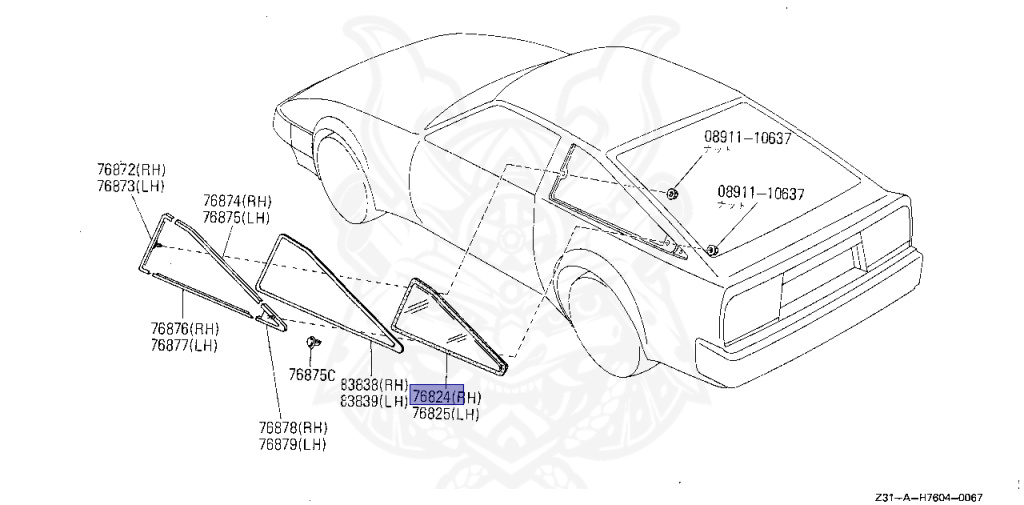Nissan - Fairlady Z - Z31 - 1986 - Z - MANUAL TRANSMISSION(MT) - HIYOJYUN ROOFU (Z#) - VG20T