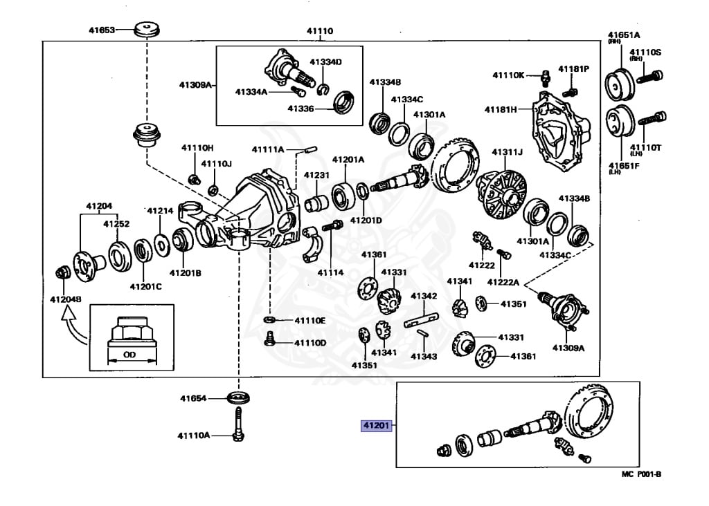 41201-80054 - Toyota - Final Gear Set - Nengun Performance