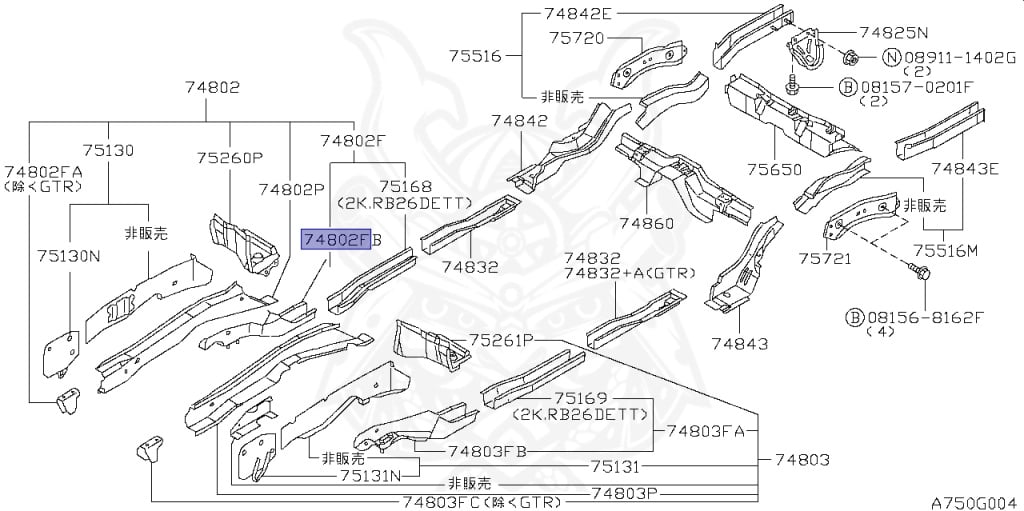Nissan - Skyline GT-R - BNR34 - 2002 - GTR TYPE - 2-door hardtop (2K) - MANUAL MISSION 6-SPEED(MT.F6) - Hi-Cas 4-Link (HI.4WD) - RB26DETT