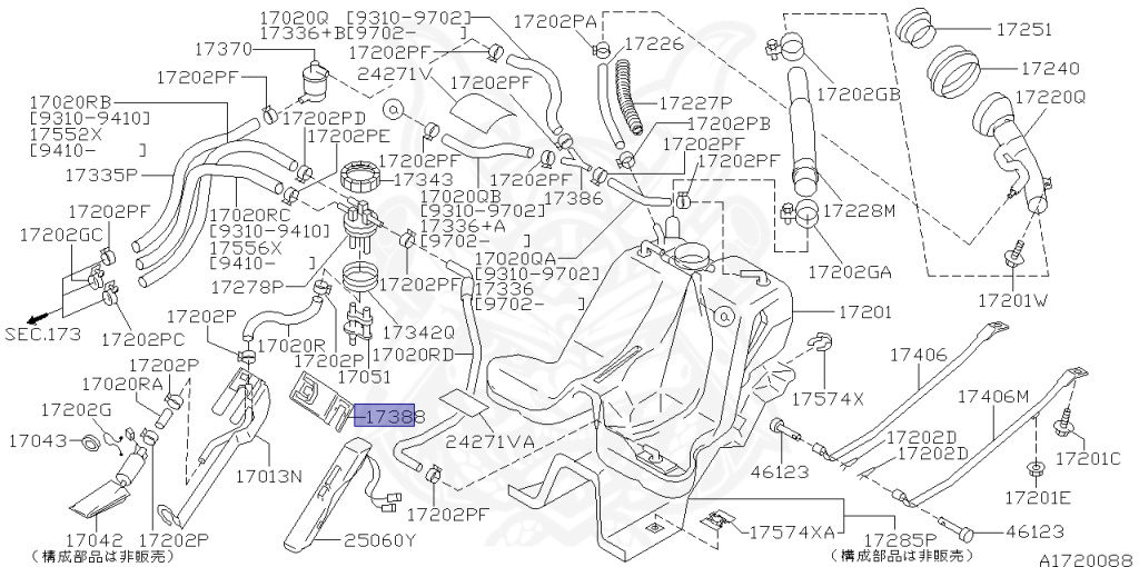 Nissan - Silvia - S14 - 1996 - JS - HARDTOP(K) - MANUAL TRANSMISSION(MT) - TWO WHEELS STEERING(2WS) - SR20DE
