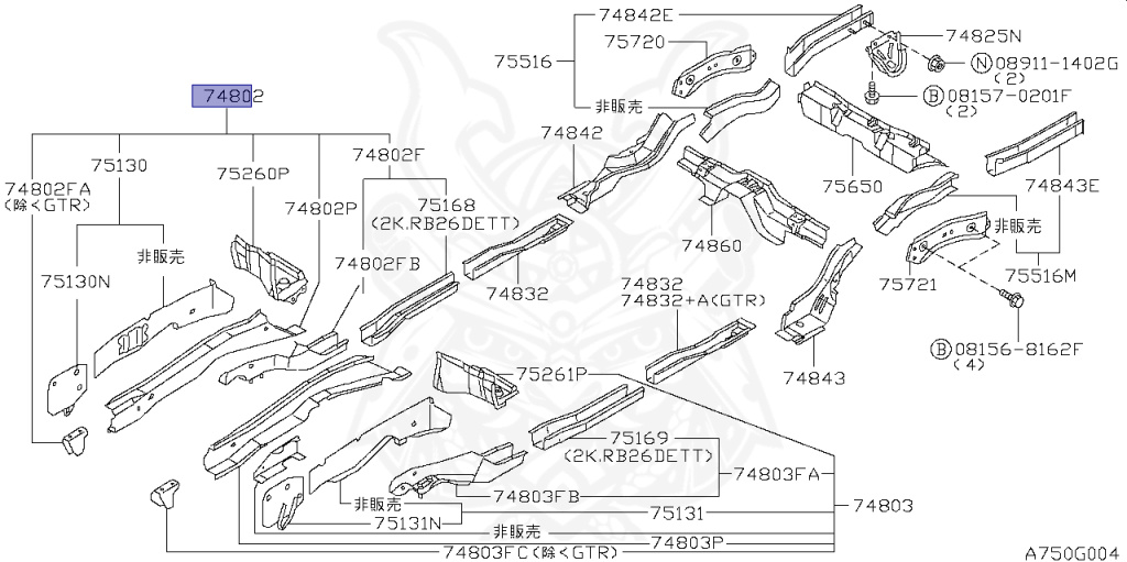 Nissan - Skyline GT-R - BNR34 - 2000 - GTR TYPE - 2 door hard top (2K) - MANUAL MISSION 6-SPEED(MT.F6) - Hi-Cas 4-Link (HI.4WD) - RB26DETT