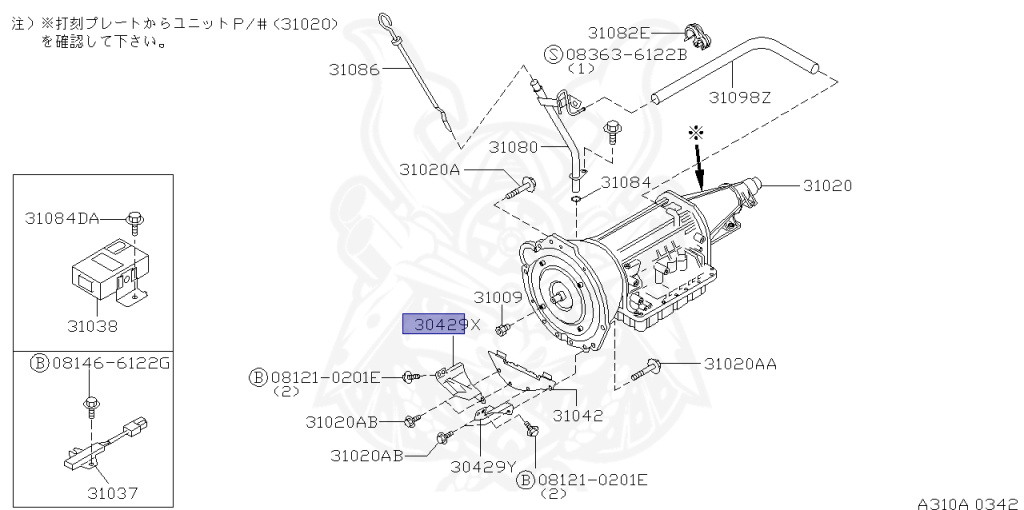 Nissan - Skyline - R34 25GTT - ER34 - 2000 - 25GT TURBO - 4 DOOR SEDAN(4S) - AUTOMATIC-FLOOR SHIFT(AT.F4) - Hi-Cas 2-Link (HI.2WD) - RB25DET