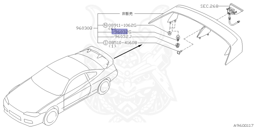 Nissan - Silvia - S15 - 1999 - SPEC S - HARDTOP(K) - MANUAL TRANS 5-SPEED(MT.F5) - TWO WHEELS STEERING(2WS) - SR20DE