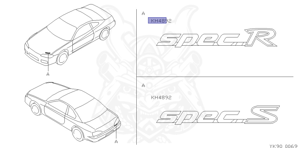 Nissan - Silvia - S15 - 2001 - SPEC R - HARDTOP(K) - AUTOMATIC-FLOOR SHIFT(AT.F4) - TWO WHEELS STEERING(2WS) - SR20DET