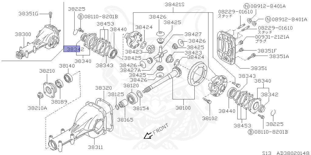 38342-N3100 - Nissan - Side Oil Seal - Nengun Performance