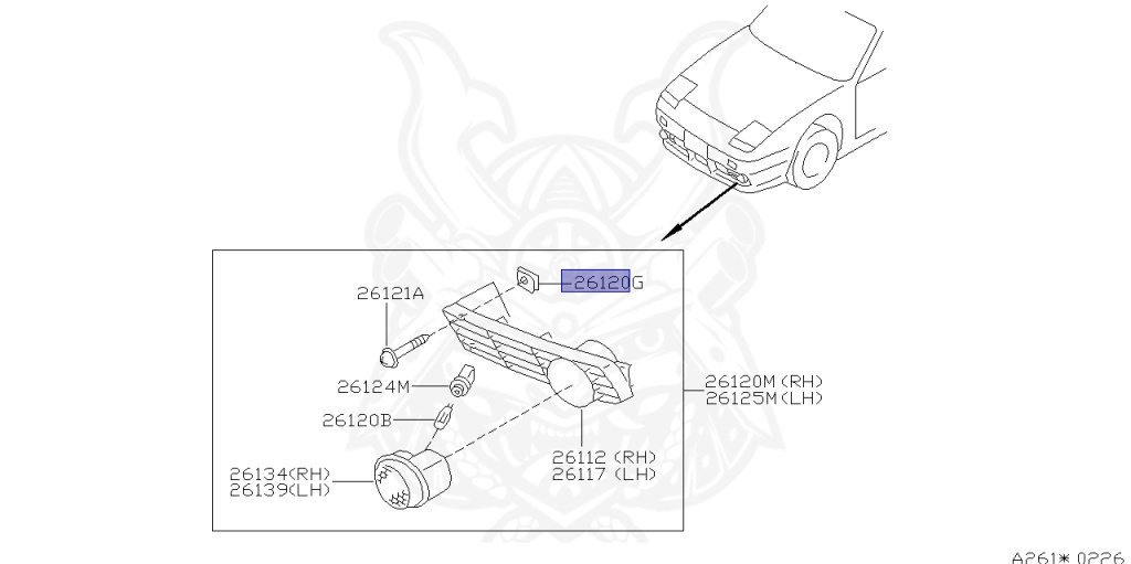 Nissan - 180SX - RS13 - 1997 - Type R/X - HATCH BACK(HB) - AUTOMATIC TRANSMISSION(AT) - TWO WHEELS STEERING(2WS) - SR20DET