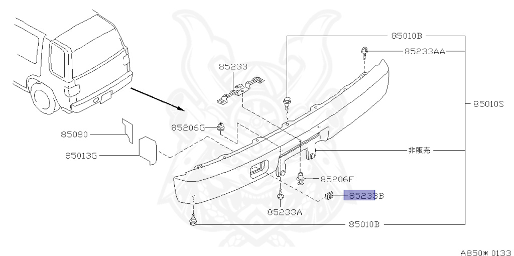 Nissan - Rasheen - RB14 - 1995 - 14 digits grade kid - WAGON(W) - AUTOMATIC TRANSMISSION(AT) - GA15DE