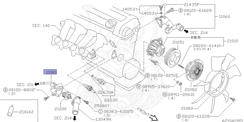 Nissan - Silvia - S14 - 1998 - QS - HARDTOP(K) - MANUAL TRANSMISSION(MT) - TWO WHEELS STEERING(2WS) - SR20DE