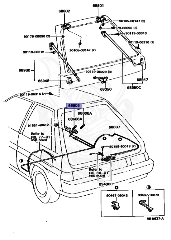 Toyota - Tercel - EL30 - 1989 - VC TYPE - 5-DOOR SEDAN - Manual - 2E
