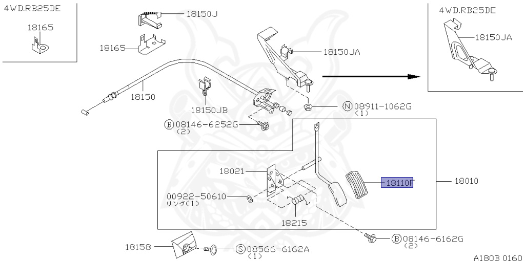 Nissan - Laurel - C35 - 1998 - Medallist V - HARDTOP(K) - 2 WHEEL DRIVE(2WD) - AUTOMATIC TRANSMISSION(AT) - IRS TYPE(IRS) - RB25DE