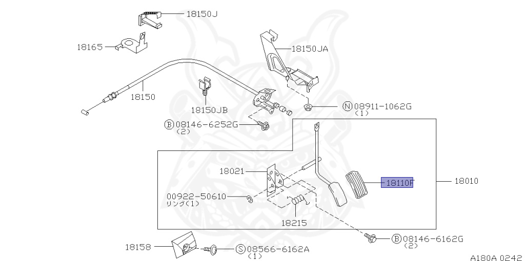 Nissan - Skyline - R34 GT - HR34 - 2000 - 20GT - 4 DOOR SEDAN(4S) - AUTOMATIC-FLOOR SHIFT(AT.F4) - High cast, 2-link (IRS.2WD) - RB20DE