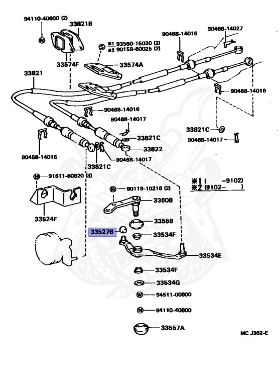 90389-10009 - Toyota - Bush (for Shift & Select Lever) - Nengun