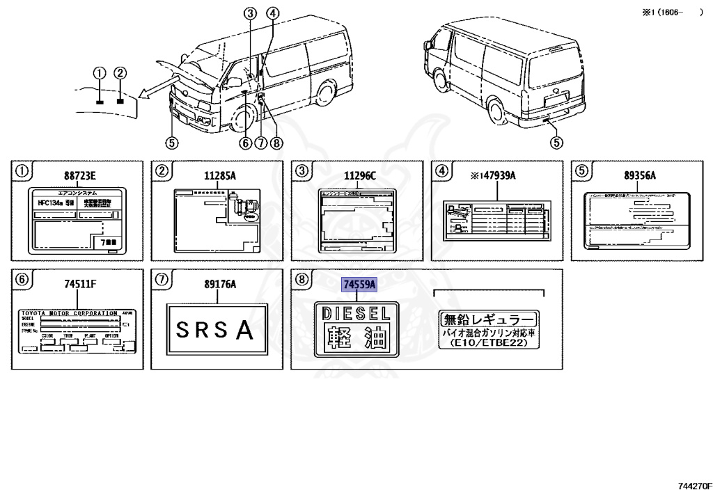 Toyota - Hiace / Regiusace - GDH201V - 2019 - DX TYPE - 4-DOOR - Automatic - 1GDFTV