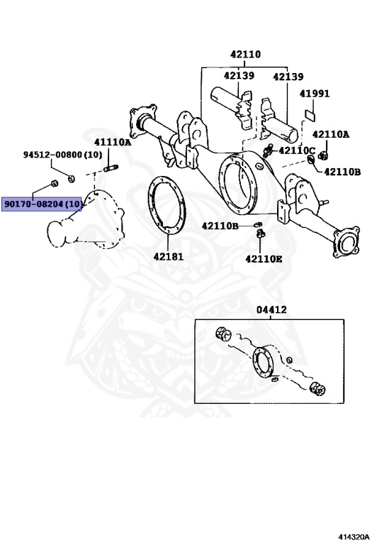 90170-08204 - Toyota - Nut - Nengun Performance