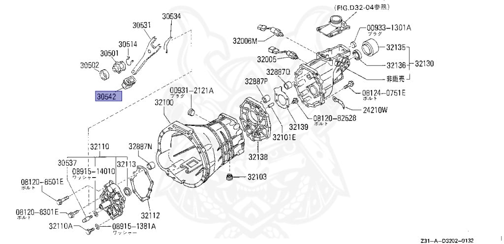 Nissan - Fairlady Z - Z31 - 1988 - ZR - MANUAL TRANSMISSION(MT) - T-bar roof (KZ#) - VG30D