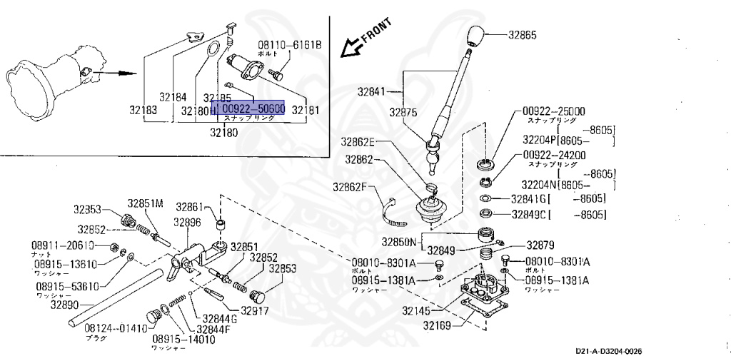 Nissan - Datsun Pickup - D21 - 1993 - AD GRADE - 4 WHEEL DRIVE(4WD) - MANUAL TRANSMISSION(MT) - NA20S