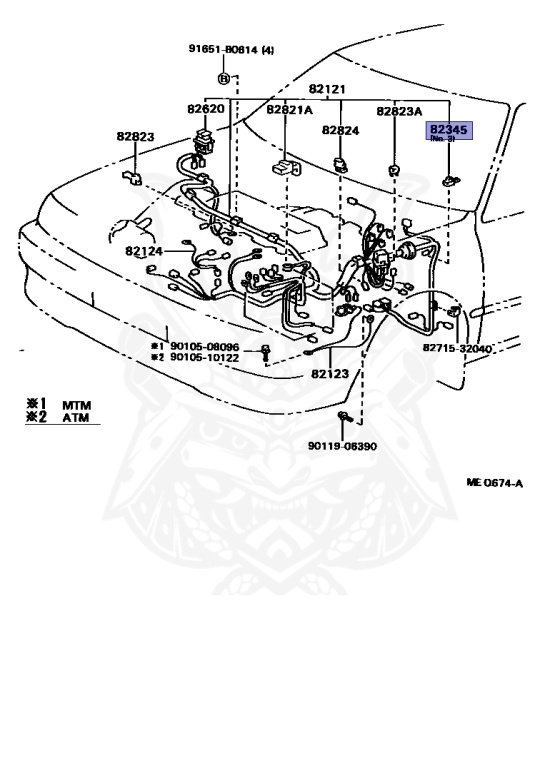 Toyota - Camry - CV30 - 1990 - VR TYPE - HARDTOP - Automatic - 2CT