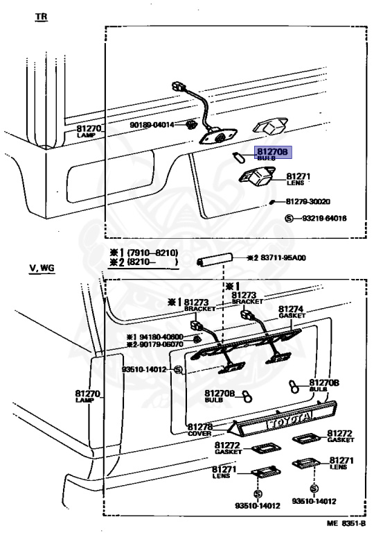 99132-11075 - Toyota - Bulb, Room Lamp, No.1 - Nengun Performance