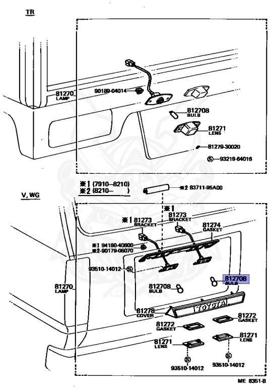 99132-11075 - Toyota - Bulb, Room Lamp, No.1 - Nengun Performance
