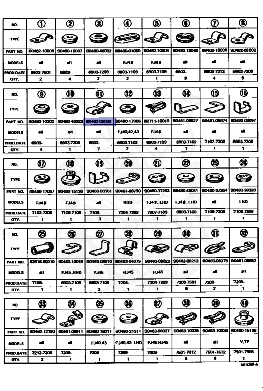 Toyota - Land Cruiser - FJ40 - 1973 - SOFTTOP (TARPAULIN CANVASTOP OR VINYLTOP) - F