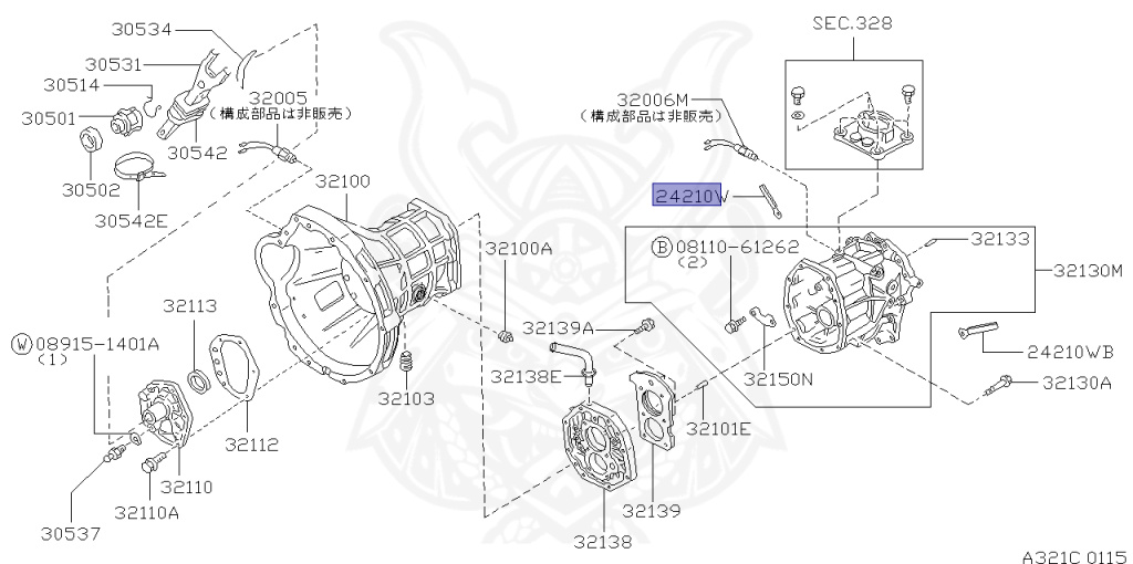 24210-89944 - Nissan - Clip, Hose - Nengun Performance