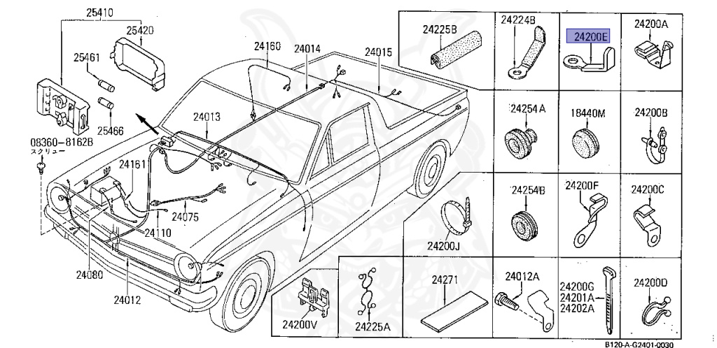 24210-89944 - Nissan - Clip, Hose - Nengun Performance