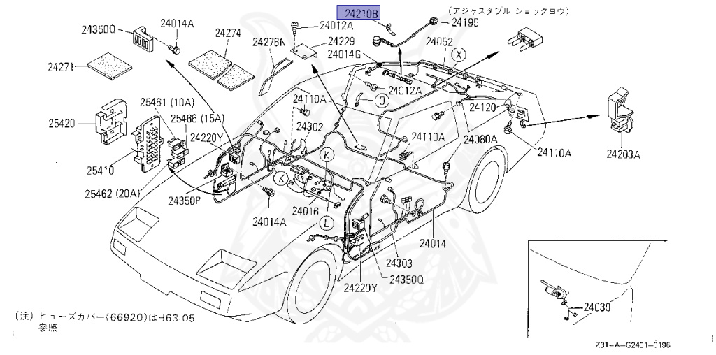 ゲージ 24210-89944 - Nissan - Clip, Hose - Nengun Performance