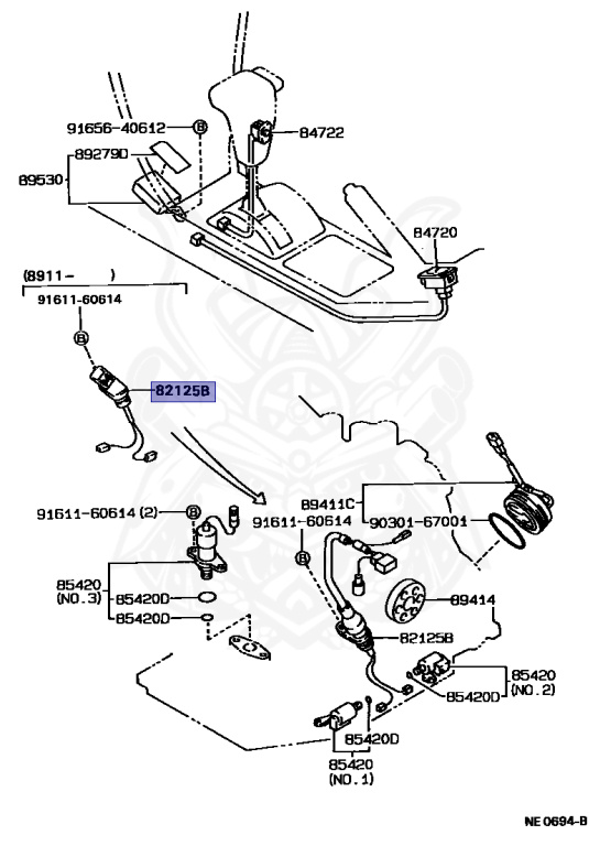 82125-20150 - Toyota - Wire, Transmission - Nengun Performance