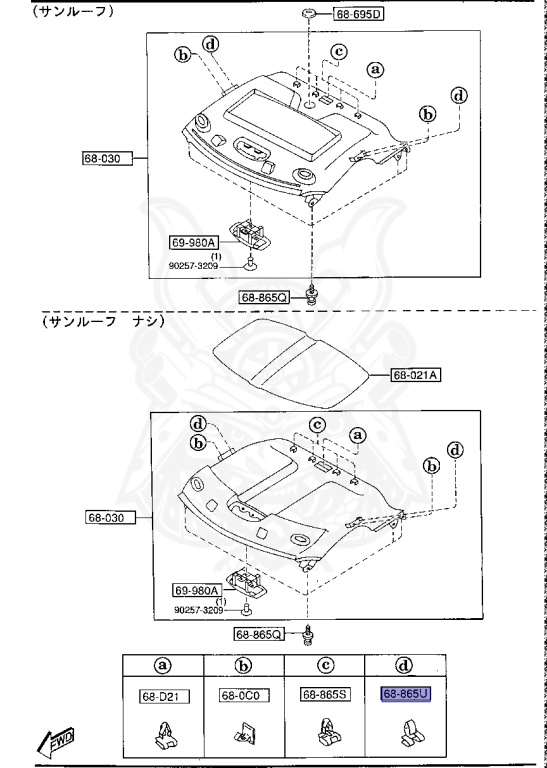 GJ21-68-865 - Mazda - Trim Clip - Nengun Performance
