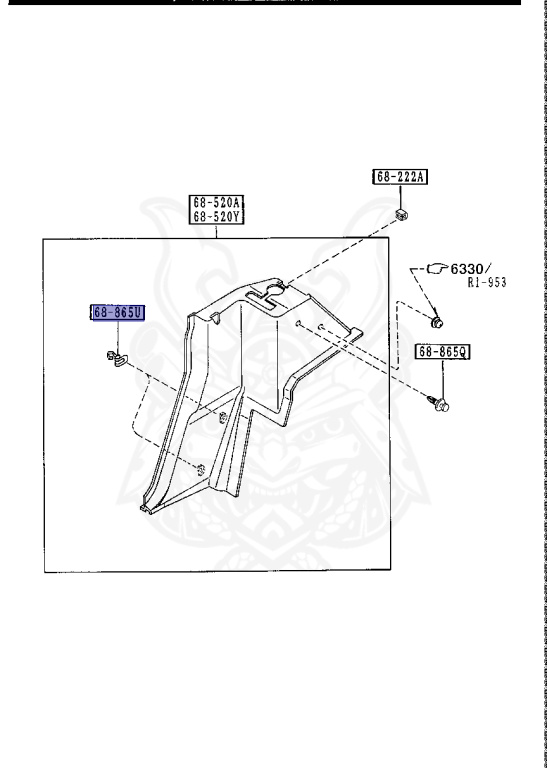 GJ21-68-865 - Mazda - Trim Clip - Nengun Performance