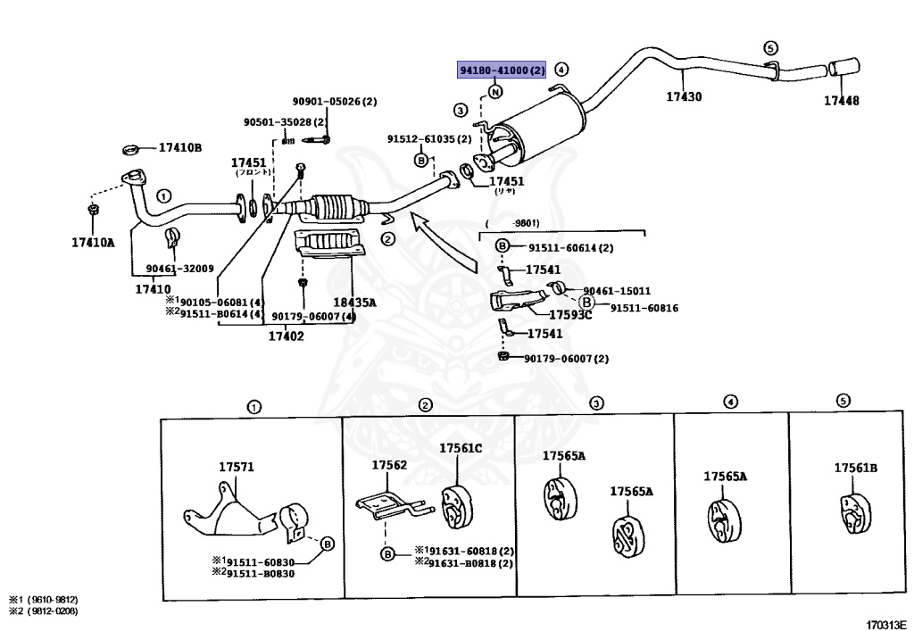 94180-41000 - Toyota - Nut - Nengun Performance