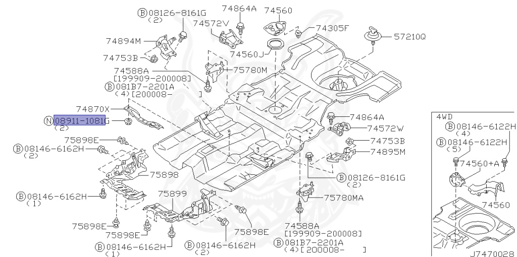 Nissan - Sunny - B15 - 2000 - FE TYPE - SEDAN(S) - 2 WHEEL DRIVE(2WD) - AUTOMATIC-FLOOR SHIFT(AT.F4) - QG15DE
