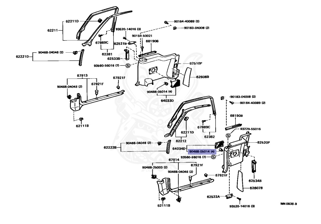 M 90468-05014 - Toyota - Fastener - Nengun Performance