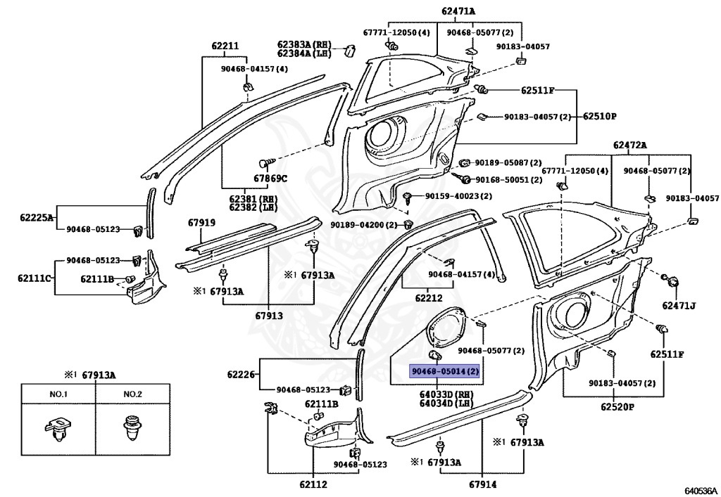 90468-05014 - Toyota - Fastener - Nengun Performance
