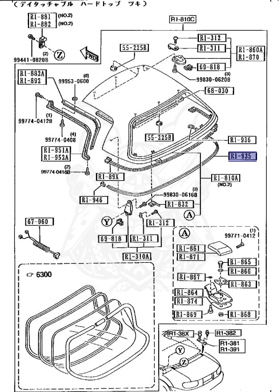 NA01-R1-935B - Mazda - Edge Protector (c) - Nengun Performance