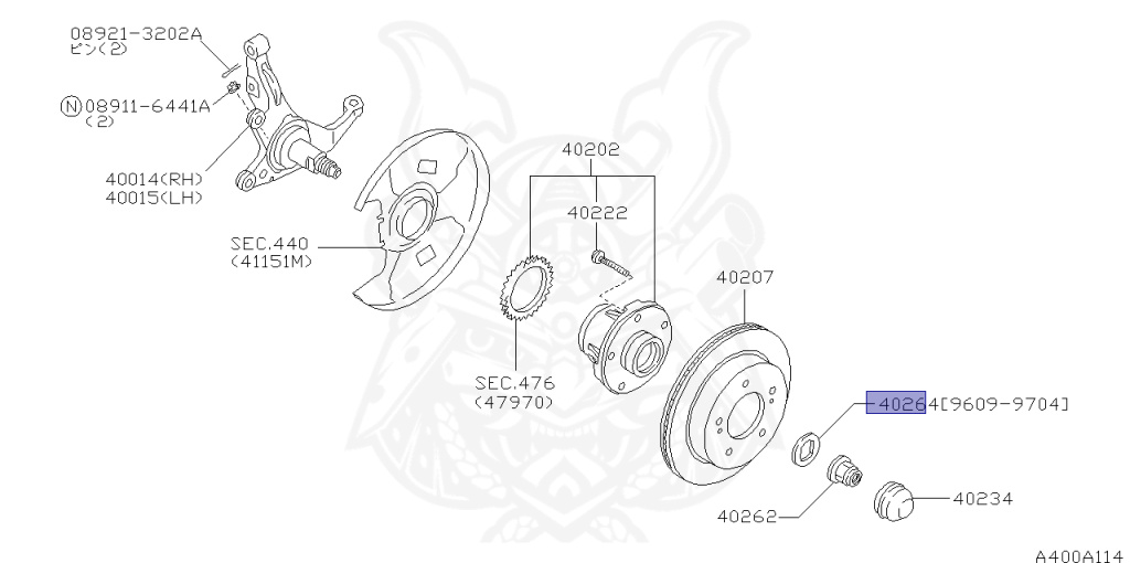 チ*ま 40264-0P001 - Nissan - Front Wheel Bearing Washer - Nengun Performance